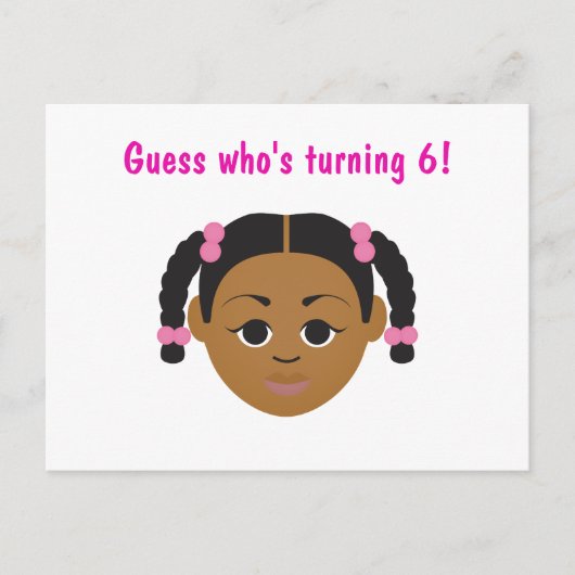 #Proud2BNaturalMe 誕生日招待状ポストカード ポストカード (正面)