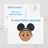 #Proud2BNaturalMe 誕生日招待状ポストカード ポストカード (正面/裏面)