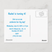 #Proud2BNaturalMe 誕生日招待状ポストカード ポストカード (裏面)