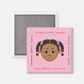 #Proud2BNaturalMe #Affirmationsロッカー マグネット (正面/裏面)