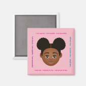 #Proud2BNaturalMe #Affirmationsロッカー マグネット (正面/裏面)