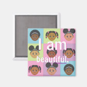 #Proud2BNaturalMe #IAm前向き肯定 マグネット (正面/裏面)