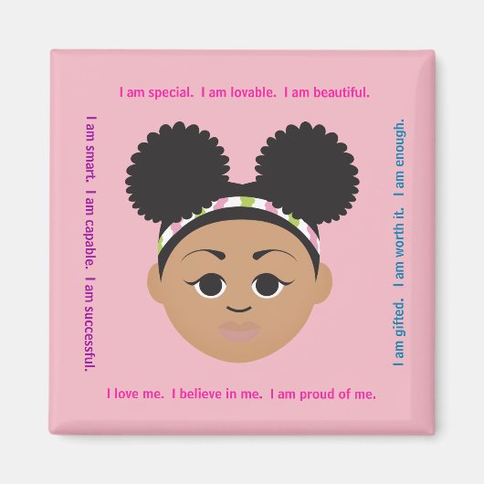 #Proud2BNaturalMe #IAm前向き肯定 マグネット (正面)