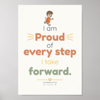 Proud | こどものためのアファメーション ポスター