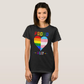 Proud Ally  LGBTQ+ Pride month LGBT Flag Proud All Tシャツ (正面フル)