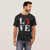 Proud America Citizen State Flag Land Map Love Mic Tシャツ (正面フル)