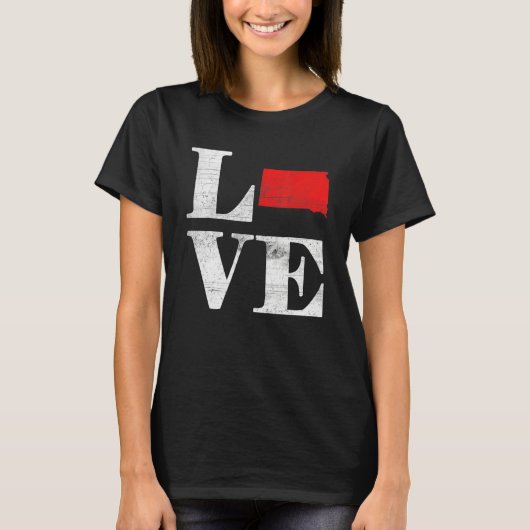 Proud America Citizen State Flag Land Map Love Sou Tシャツ (正面)