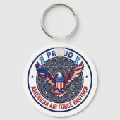 Proud American Air Force Brother キーホルダー (裏面)