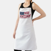 Proud American Flag USA 4th Of July エプロン (インサイチュ)