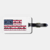 Proud American Flag USA 4th Of July ラゲッジタグ (裏面横)