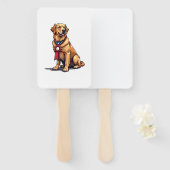 Proud American Golden Retriever Vintage Tee 4 ハンドファン (正面&裏面)