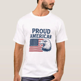 Proud American Men’s T-Shirt – Patriotic Gift Tシャツ