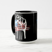 PROUD AMERICAN - wht マグカップ (正面左)