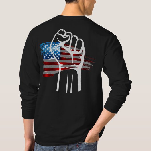 PROUD AMERICAN - wht  Tシャツ (裏面)