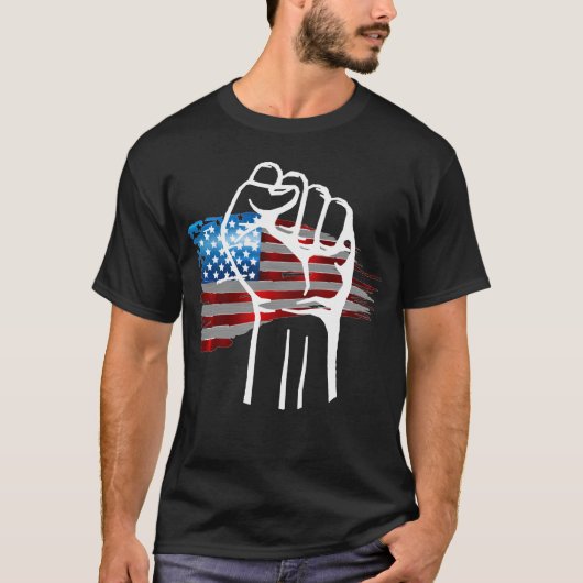 PROUD AMERICAN - wht  Tシャツ (正面)