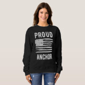 Proud Anchor Profession American Flag スウェットシャツ (正面フル)