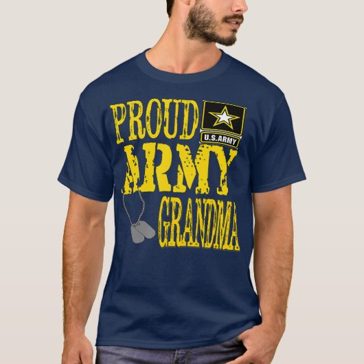 Proud Army Grandma Shirt Military Pride T Shirt Tシャツ (正面)