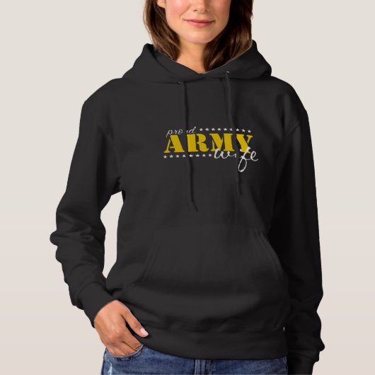 Proud Army Wife Hoodie Sweatshirt パーカ (正面)