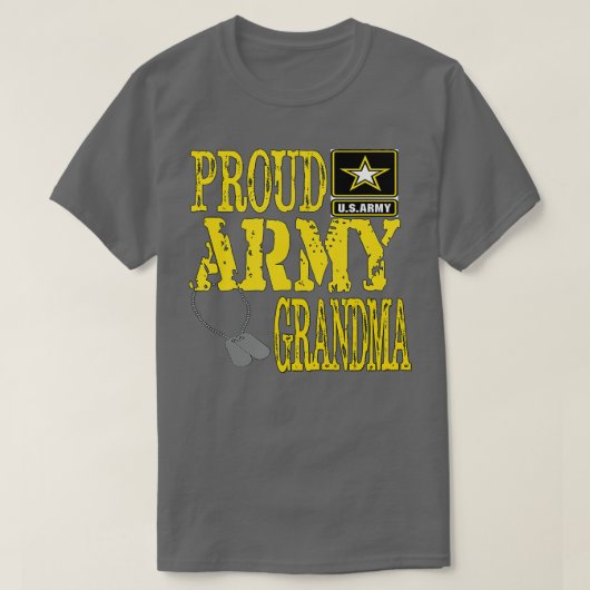 Proud Armys Grandma Military Pride (39) Tシャツ (デザイン正面)