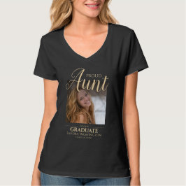 Proud Aunt | 卒業フォトTシャツ Tシャツ