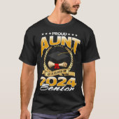 Proud Aunt Of A Class Of 2024 Senior Tシャツ (正面)
