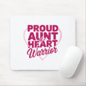 Proud Aunt Of A Heart Warrior, Open Heart Byp Surg マウスパッド (マウス)