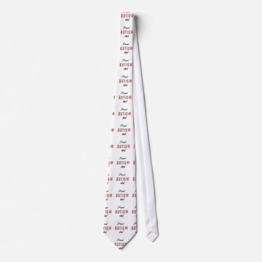 Proud autism dad ネクタイ (正面)