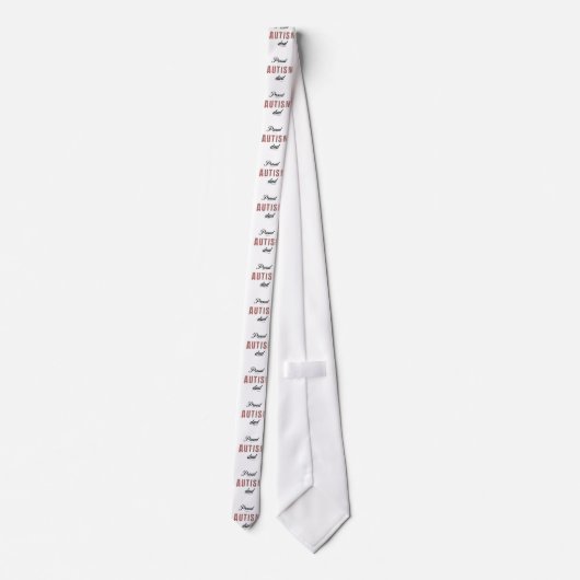 Proud autism dad ネクタイ (裏面)