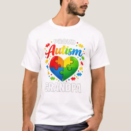 Proud Autism Grandpa Autism Awareness Grandfather  Tシャツ