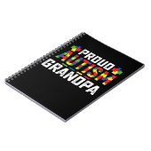 Proud Autism Grandpa Awareness Autistic Family ノートブック (左側)