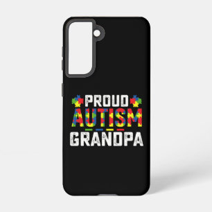 Proud Autism Grandpa Awareness Autistic Family Samsung Galaxy S21ケース