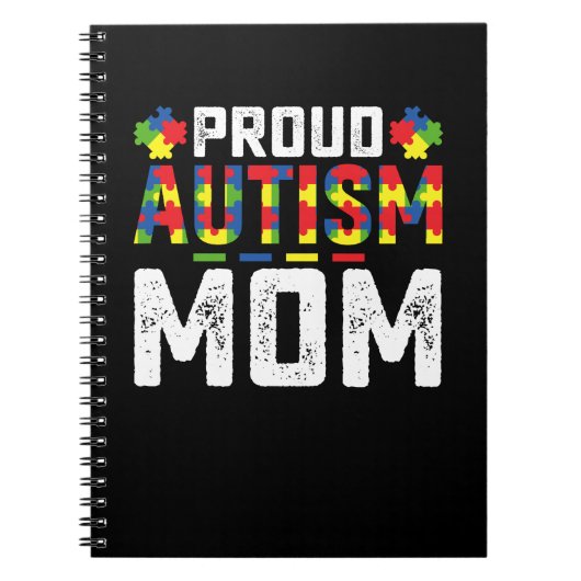 Proud Autism Mom Awareness Autistic Family ノートブック (正面)