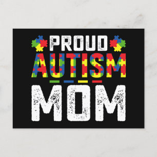 Proud Autism Mom Awareness Autistic Family ポストカード