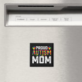 Proud Autism Mom Awareness Autistic Family マグネット (インサイチュ (食洗機))