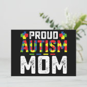 Proud Autism Mom Awareness Autistic Family 招待状 (スタンド正面)