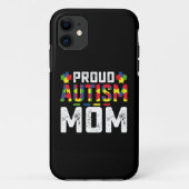 Proud Autism Mom Awareness Autistic Family Case-Mate iPhoneケース (裏面)
