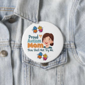 Proud Autism Mom Badge Pin Button Badge 缶バッジ (インサイチュ)