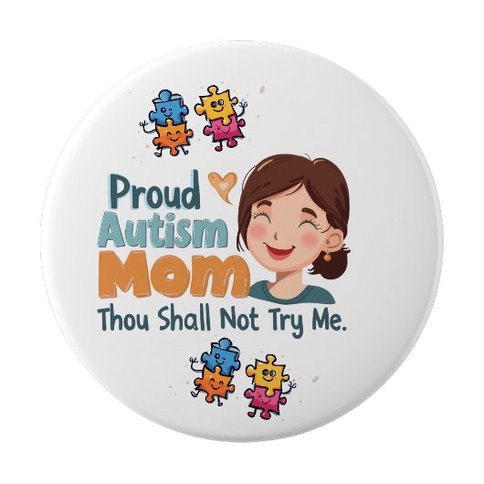 Proud Autism Mom Badge Pin Button Badge 缶バッジ