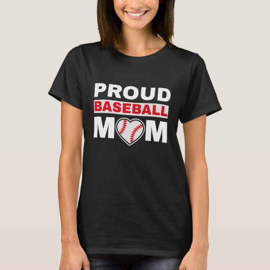 Proud Baseball mom Tシャツ (正面)