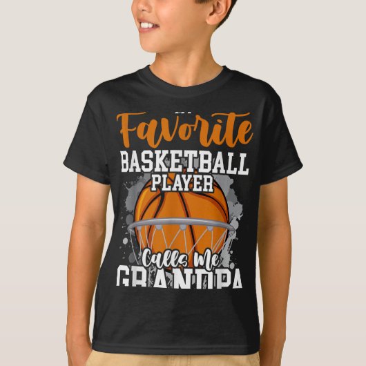 Proud Basketball Grandpa Basketball Player Grandfa Tシャツ (正面)