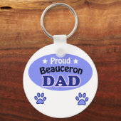 Proud Beauceron Dad キーホルダー (正面)