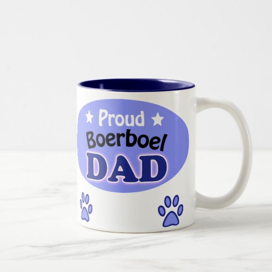 Proud Boerboel Dad ツートーンマグカップ (右)