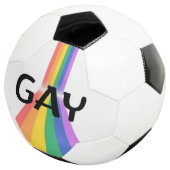 Proud & Bold – "GAY" Typography with Radiant Verti サッカーボール (3/4)