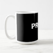 Proud – Bold Minimal Statement Design コーヒーマグカップ (左)