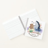 Proud Bookaholic: Magic of Books Illustration ノートブック (内部)