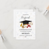 Proud Boyfriend Graduation Personalized カード (正面/裏面インサイチュ)