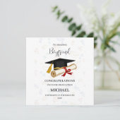 Proud Boyfriend Graduation Personalized カード (スタンド正面)