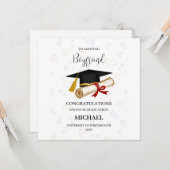 Proud Boyfriend Graduation Personalized カード (正面/裏面インサイチュ)