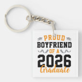 Proud Boyfriend of A 2026 Graduation Party Custom キーホルダー (正面)
