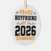 Proud Boyfriend of A 2026 Graduation Party Custom セラミックオーナメント (右)